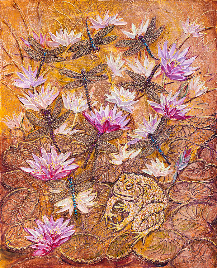 Nikita Sheltunov. Dragonflies. 2011. Oil on canvas. 100 × 81