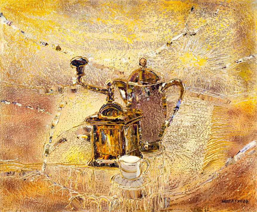 Nikita Sheltunov. Old Coffee Grinder. 2007. Oil on canvas. 60 × 73